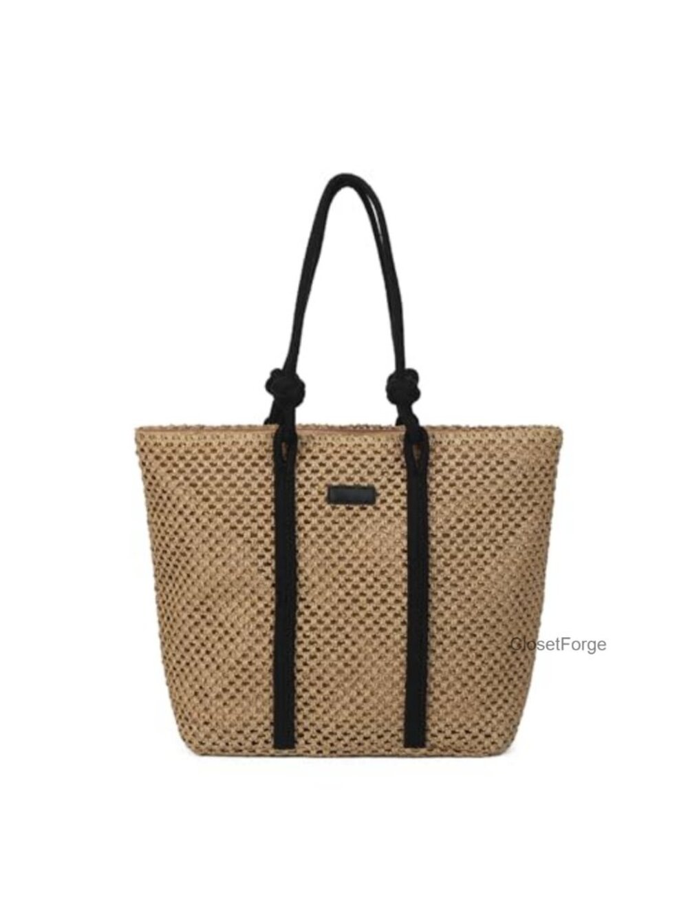 Straw Shoulder Bag Women Woven Beach Tote Bag Handmade Boho Large